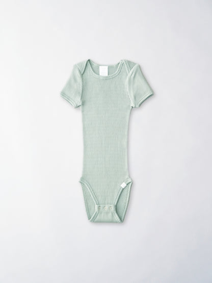 Baby&Kids シルクコットン 半袖ロンパース [メール便可]